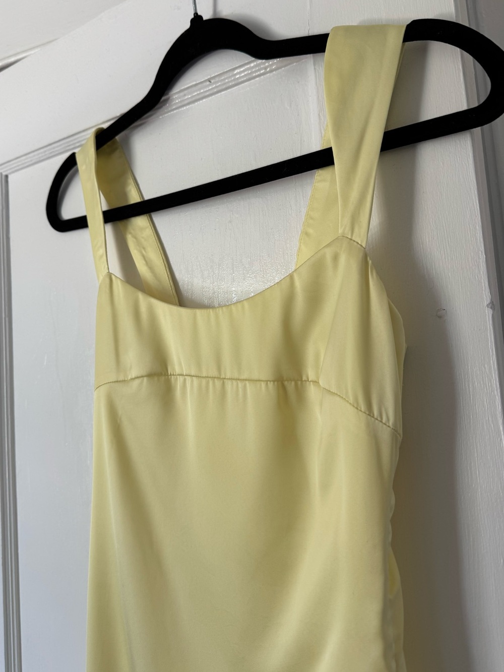 PepperMayo Odette Satin Mini Dress in Butter Yellow - Picture 5 of 11